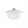 LE CREUSET pentola in ghisa rotonda 24cm 4,2L bianca