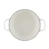 LE CREUSET pentola in ghisa rotonda 24cm 4,2L bianca