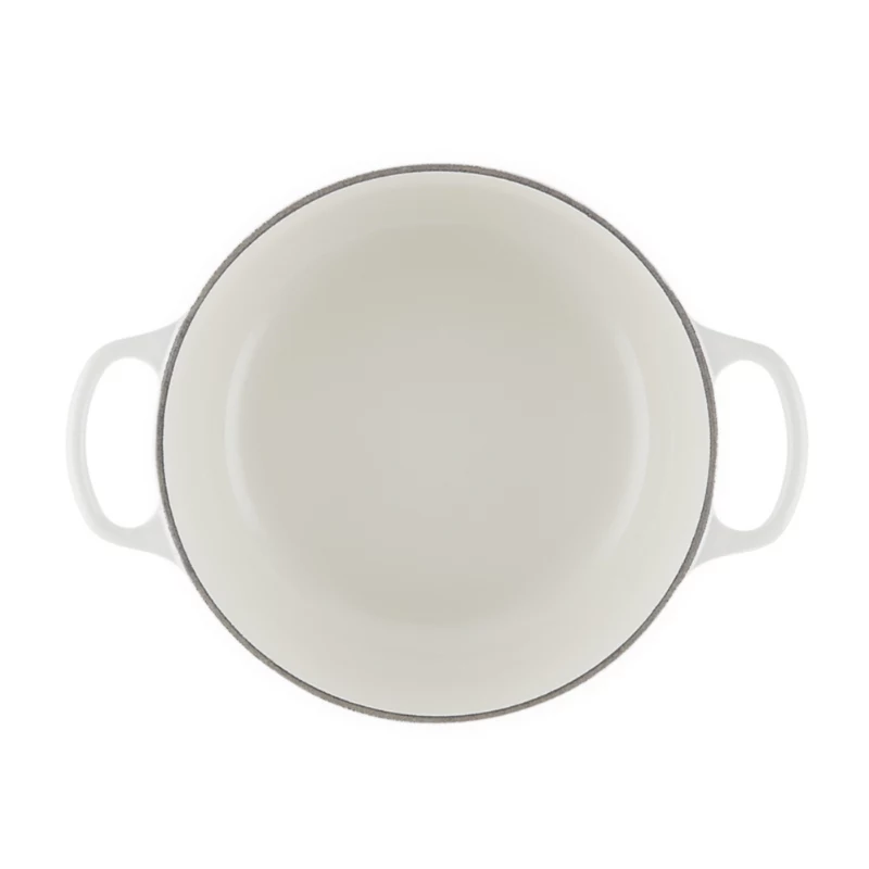 LE CREUSET pentola in ghisa rotonda 24cm 4,2L bianca