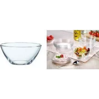 Esmeyer Arcoroc COSMOS Insalatiera in vetro 270 ml, vetro temperato, lavabile in lavastoviglie, 12 pezzi (410-002)