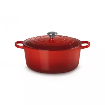 Le Creuset brasiera rotonda in ghisa 34cm 12L rossa