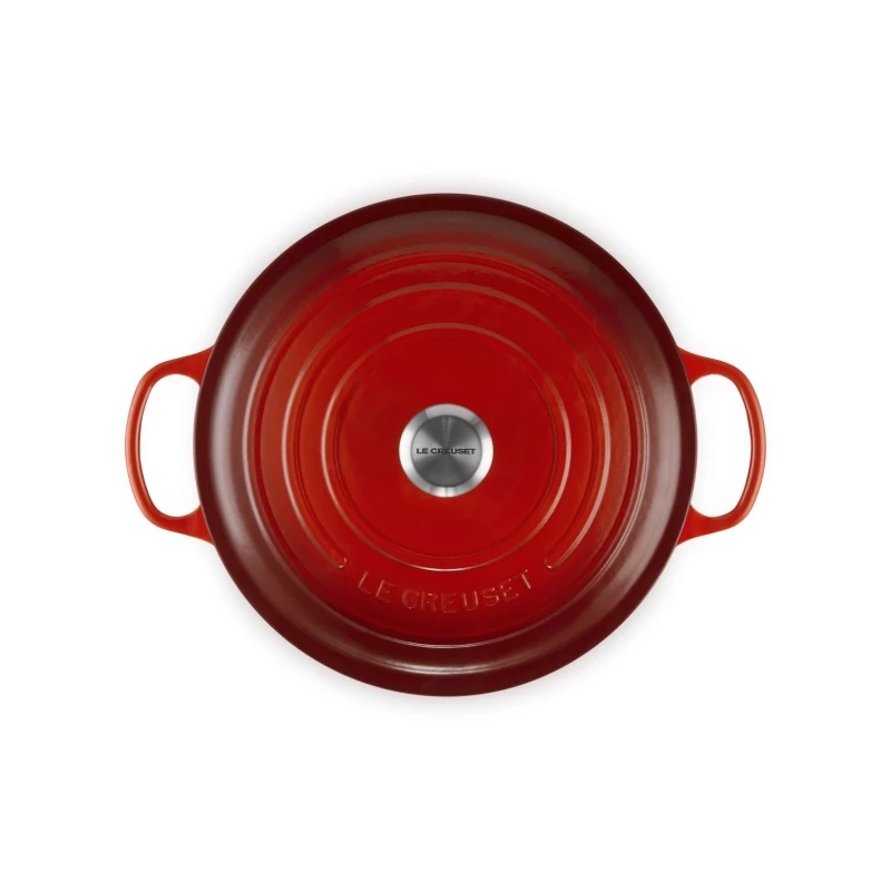 Le Creuset brasiera rotonda in ghisa 34cm 12L rossa