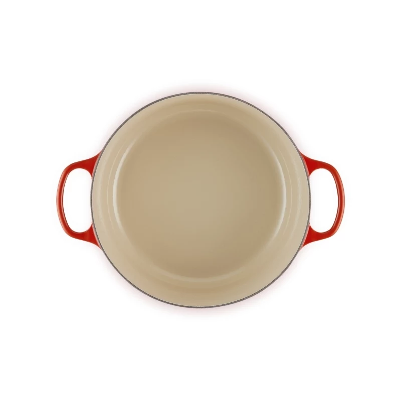 Le Creuset brasiera rotonda in ghisa 34cm 12L rossa