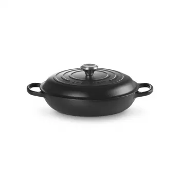 LE CREUSET padella in ghisa 30cm 3,5L nero opaco