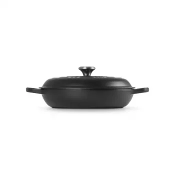 LE CREUSET padella in ghisa 30cm 3,5L nero opaco