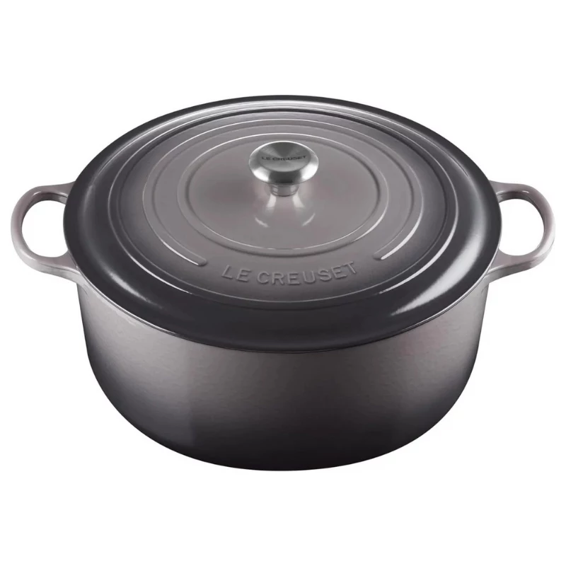 LE CREUSET brasiera rotonda in ghisa 34cm 12L grigia