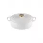 LE CREUSET Smalto ghisa brasiera ovale 27 cm 4,1 L bianco
