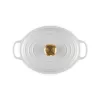 LE CREUSET Smalto ghisa brasiera ovale 27 cm 4,1 L bianco