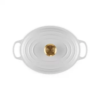 LE CREUSET Smalto ghisa brasiera ovale 27 cm 4,1 L bianco
