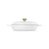 LE CREUSET brasiera piatta in ghisa 30cm 3,5L bianca