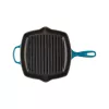 Le Creuset Padella griglia quadrata in ghisa 26x26 cm blu