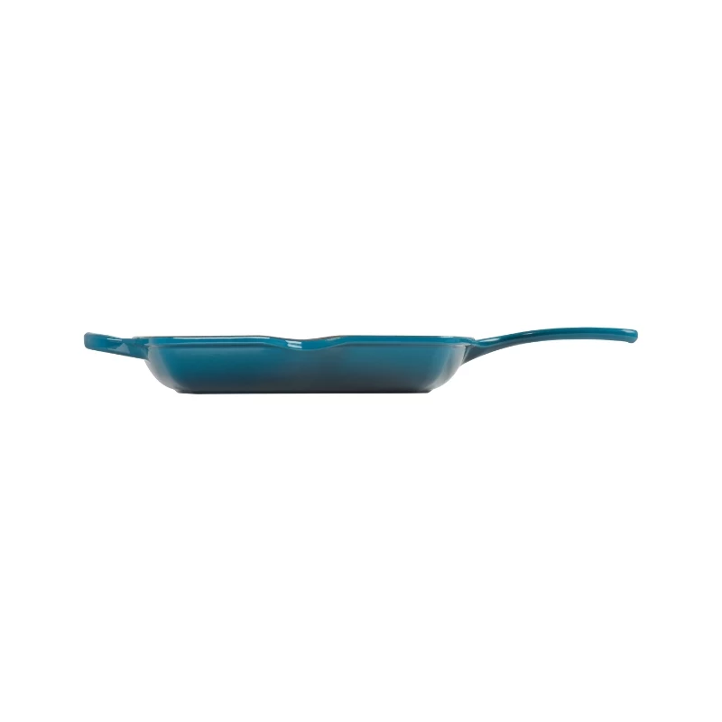 Le Creuset Padella griglia quadrata in ghisa 26x26 cm blu