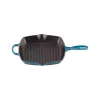Le Creuset Padella griglia quadrata in ghisa 26x26 cm blu