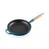 LE CREUSET Padella in ghisa con manico in legno Ø28 cm blu