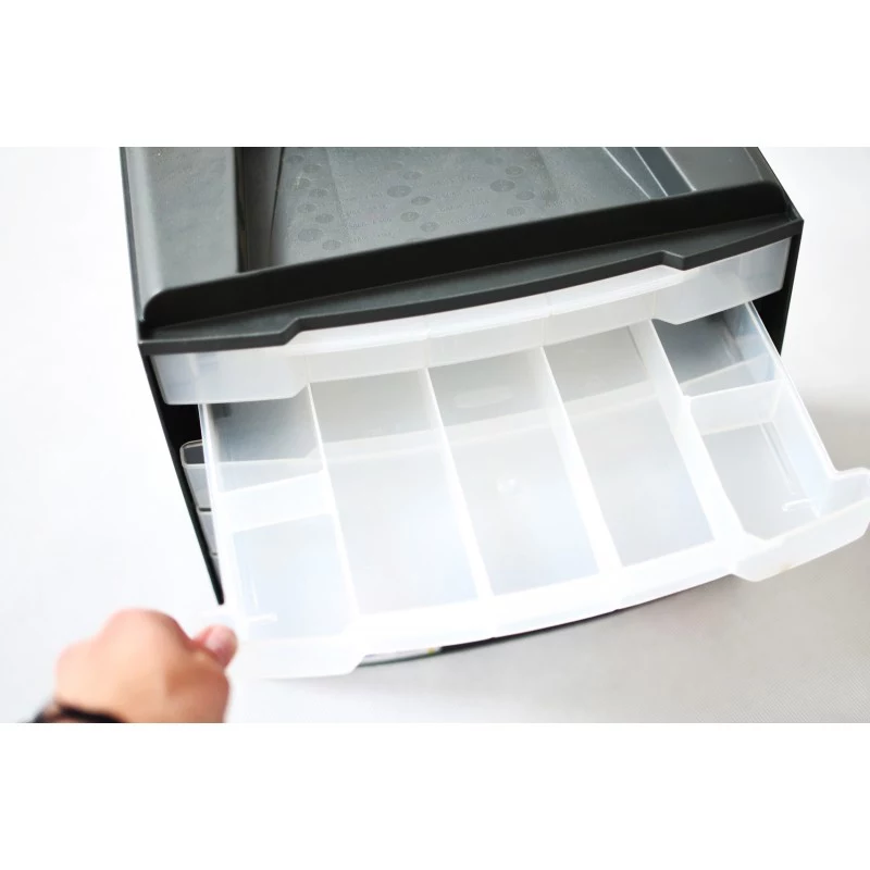 CURVER cassetta per utensili e minuteria fai da te con 6 cassetti 29x17x27 cm