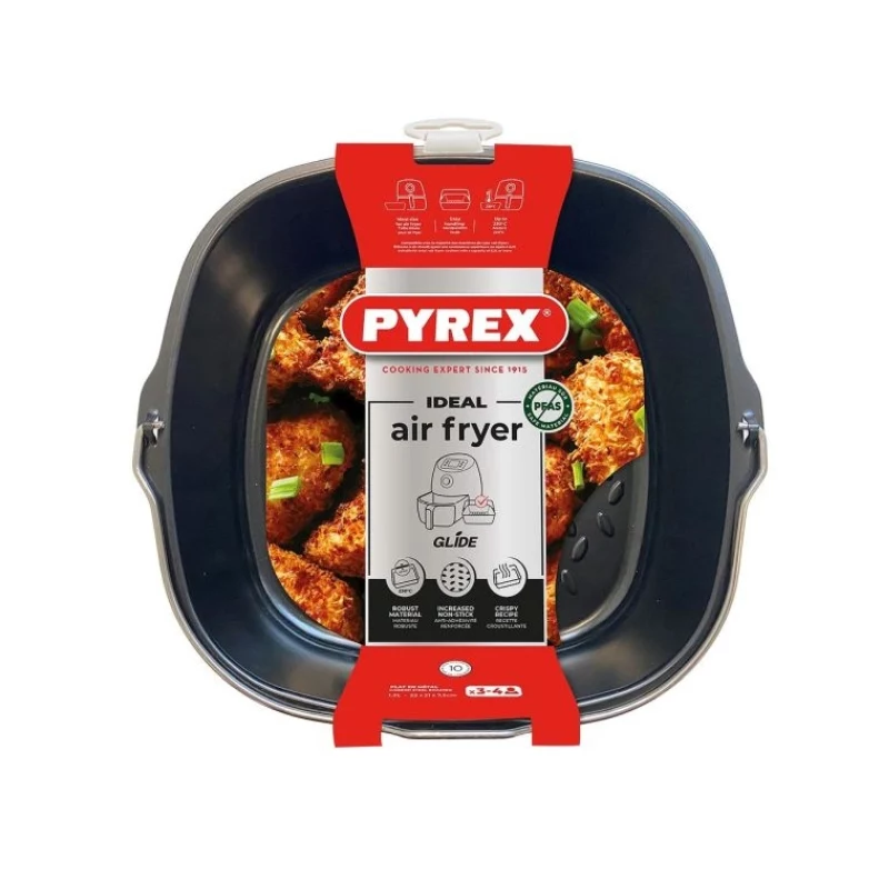 PYREX teglia in metallo per friggitrice ad aria 22x21x7,5 cm