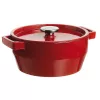 Pyrex Cast Iron Round Casserole Dish 2.2L Ø20cm Red
