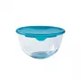 PYREX ciotola per impastare in vetro con coperchio 2,3L Ø21cm