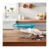 PYREX ciotola per impastare in vetro con coperchio 2,3L Ø21cm