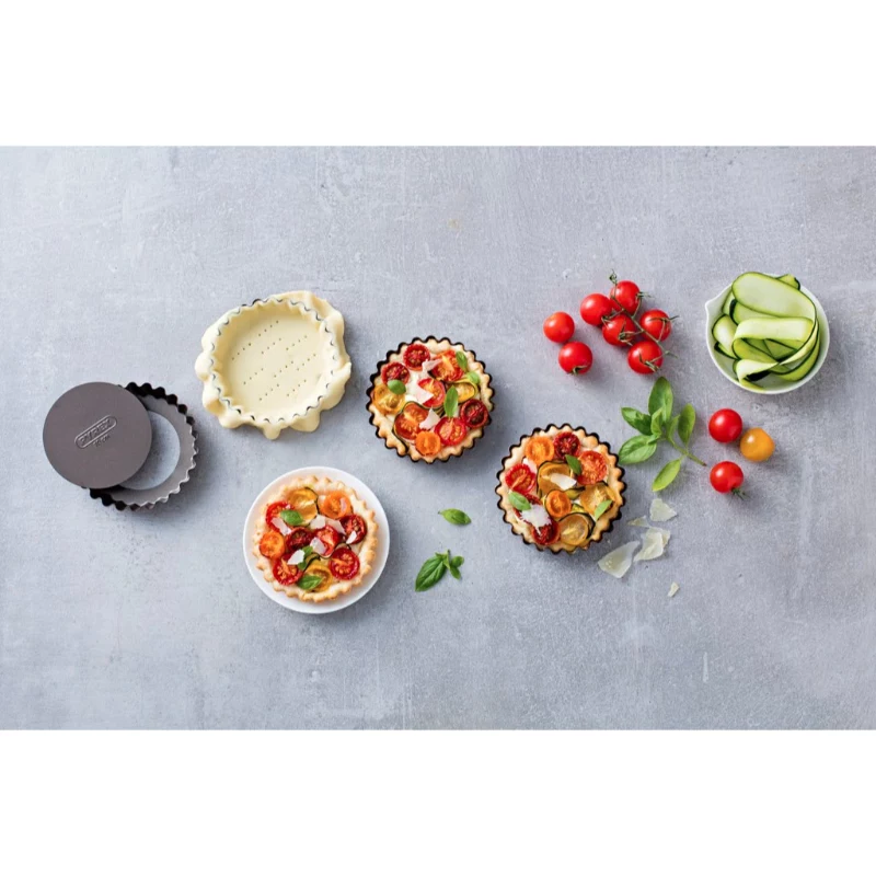 PYREX set di stampi da forno 4 pz. con fondo estraibile Ø10 cm