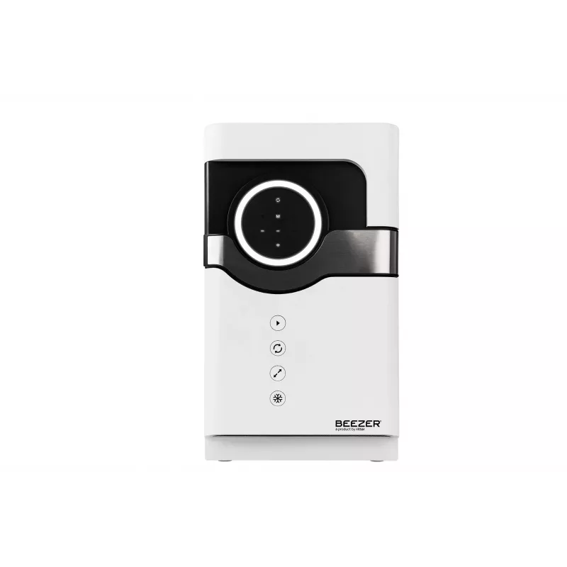 RITTER BEEZER raffreddatore per bevande bianco con BEEZER® Connect, 60 L, porta in vetro, Wi-Fi