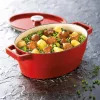 Pyrex tegame in ghisa ovale 5,8L rosso 33x25cm