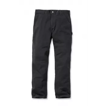 Carhartt pantaloni da lavoro Washed Twill Dungaree neri Relaxed Fit
