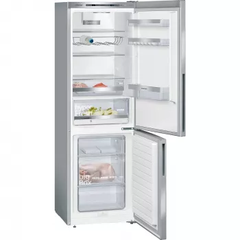 Siemens KG36EALCA iQ500 combinazione frigorifero-congelatore freestanding, 186 cm, C, look acciaio inox