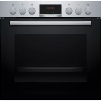 Bosch HND415LS62 set forno da incasso e piano in vetroceramica, 71L, 7 funzioni, acciaio inox