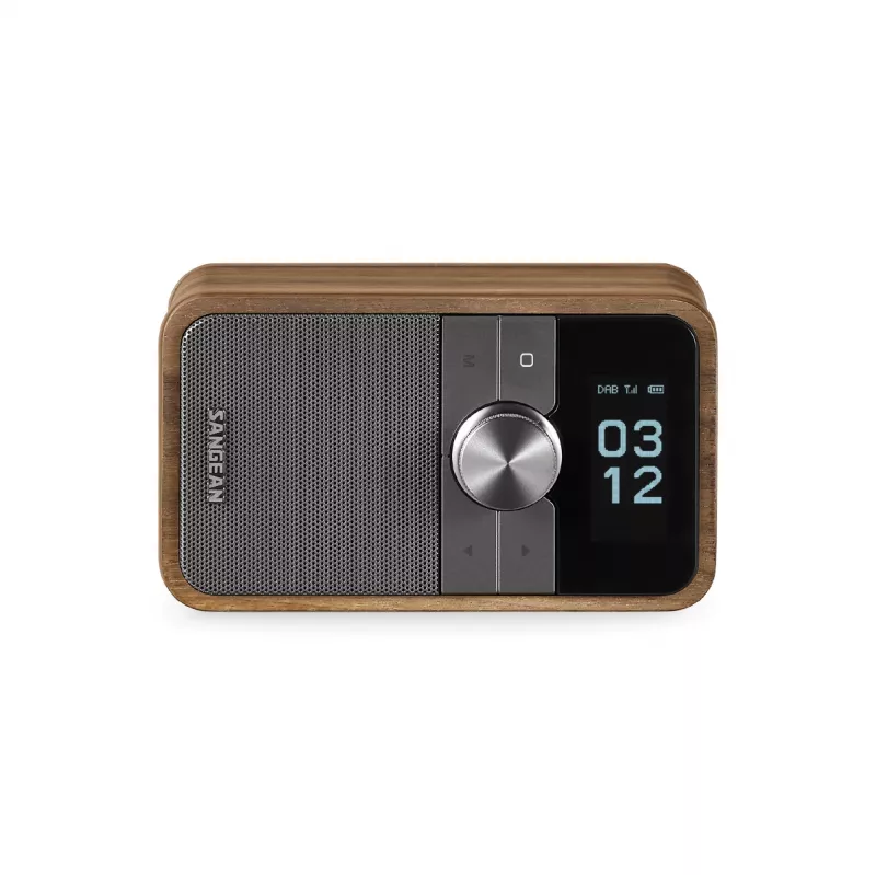 Sangean DDR-8 radio DAB+ portatile con finitura in vero legno di noce