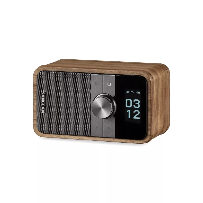 Sangean DDR-8 radio DAB+ portatile con finitura in vero legno di noce