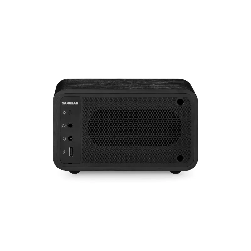 Sangean WR-8 Radio FM con cassa in legno massello, Midnight Oak