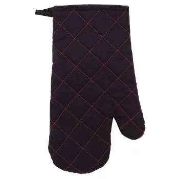 ASI COLLECTION Guanto resistente al calore XL 18x30cm nero/rosso