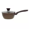 NEWILL Natura Pentola per sugo con coperchio in vetro 18 cm induzione marrone