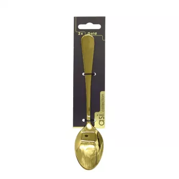 ASI COLLECTION Cucchiaio 2 pz. oro 1,7mm