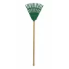 HORTUS piccolo rastrello a mano con manico verde 20 cm 14 denti