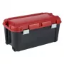 KETER Scatola fai da te con coperchio Totem 80L 79,5x39,5x37,1cm nero/rosso