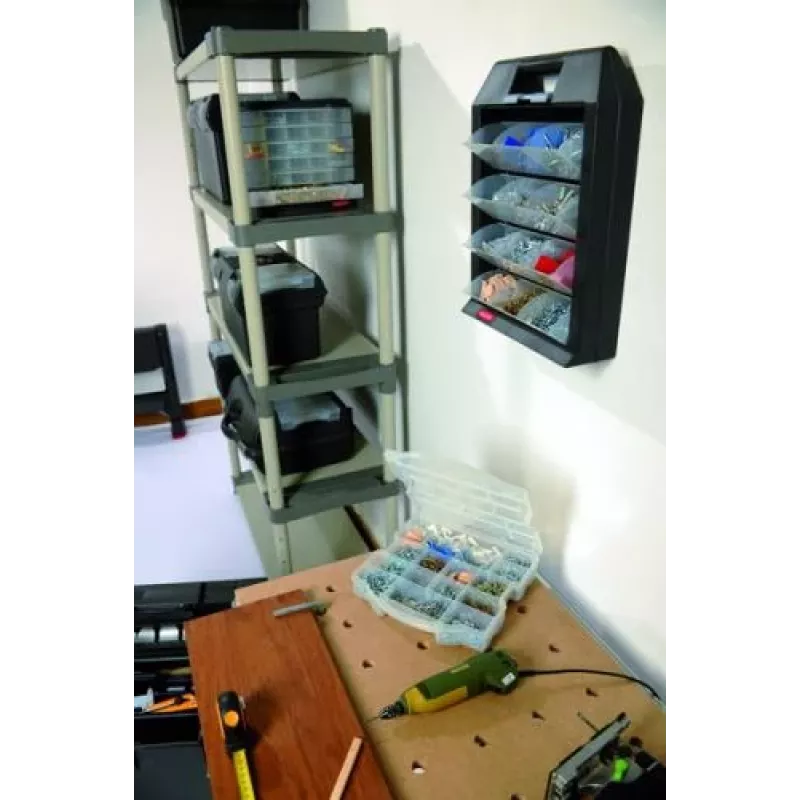CURVER Scatola organizer fai da te 17 scomparti 26,4x26,7x7,1 cm