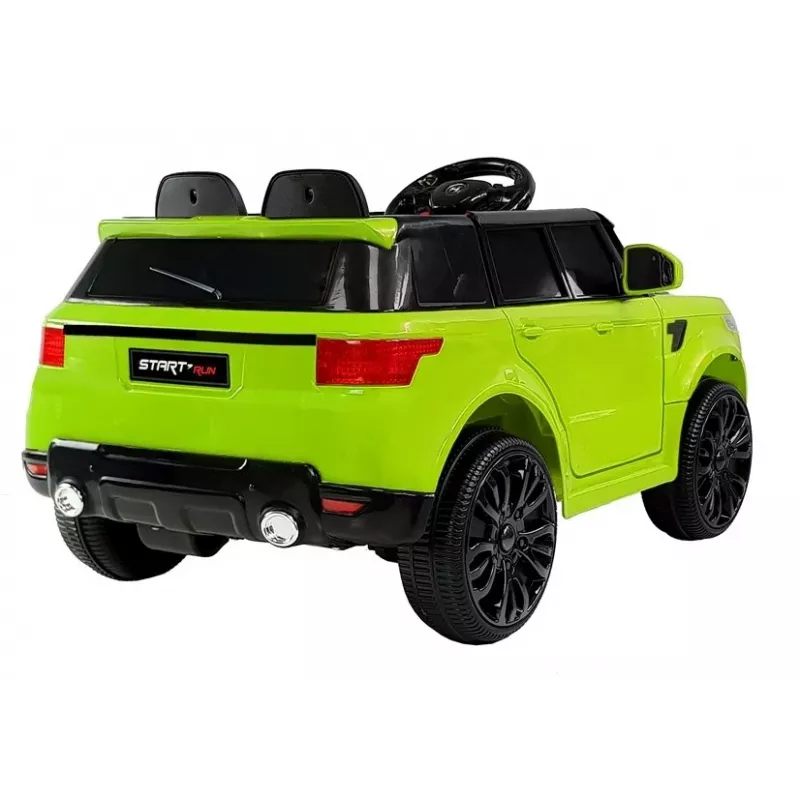 PETMEX HL1638 Veicolo elettrico per bambini verde con luci LED, lettore MP3, telecomando