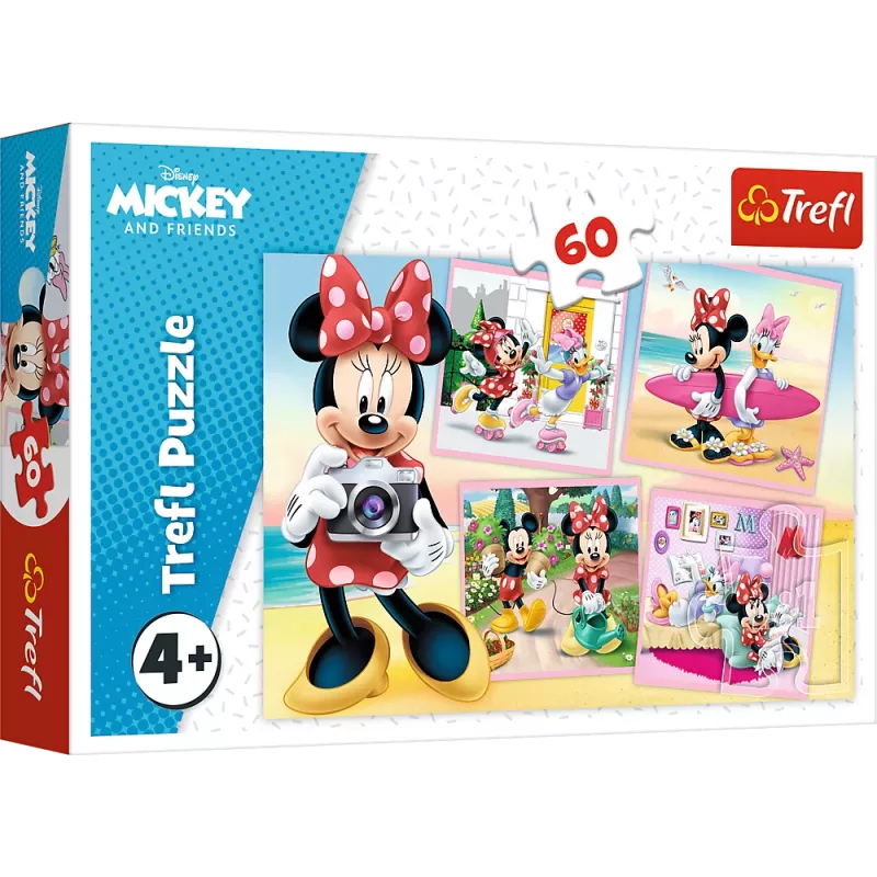 TREFL puzzle 60 pezzi - Lovely Minnie - Disney Minnie Mouse