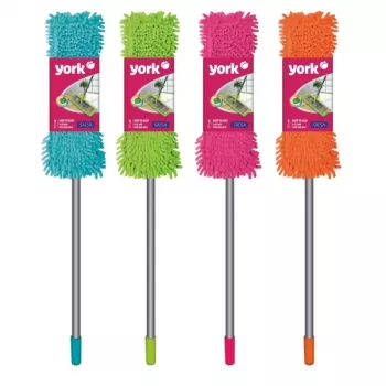 YORK spazzola per pavimenti SALSA – 35 cm testa tergipavimento con setole in gomma per pavimenti duri