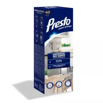 PRESTO rotolo panni multiuso 40 pz., box