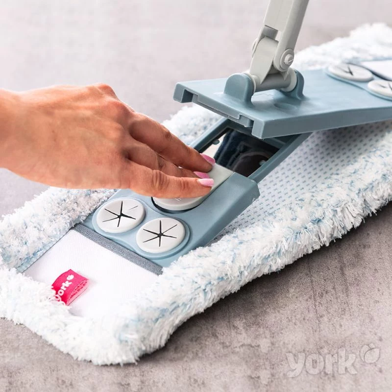 YORK mop 47x17 cm con manico telescopico 70-145 cm, magnetico