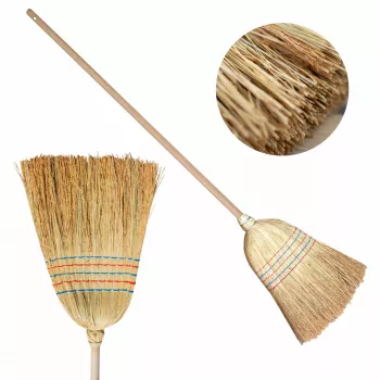 YORK scopa universale con manico in legno Sorgo