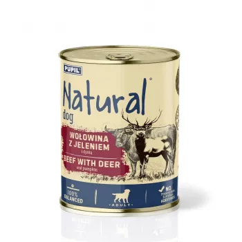 NATURAL Manzo con selvaggina e zucca - cibo umido per cani - 800 g