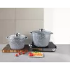 Zilner set pentole marmo 4 pezzi grigio ZL-7066
