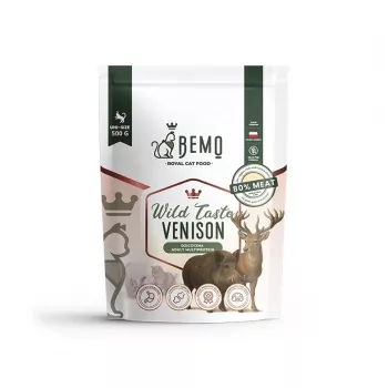 BEMO Cat Wild Taste Venison - cibo secco per gatti - 500g