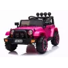 LEAN CARS BRD-7588 rosa 12V Jeep elettrica ride-on per bambini con luci LED, MP3, telecomando, 4x4