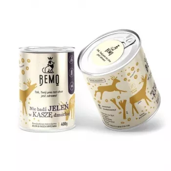 BEMO Nie bądź Jeleń w kaszę dmuchaj Mono - cibo umido per cani - 400g
