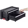 KETER DIY cassetta attrezzi con 2 cassetti, 56,2 x 28,9 x 26,2 cm, nero/rosso
